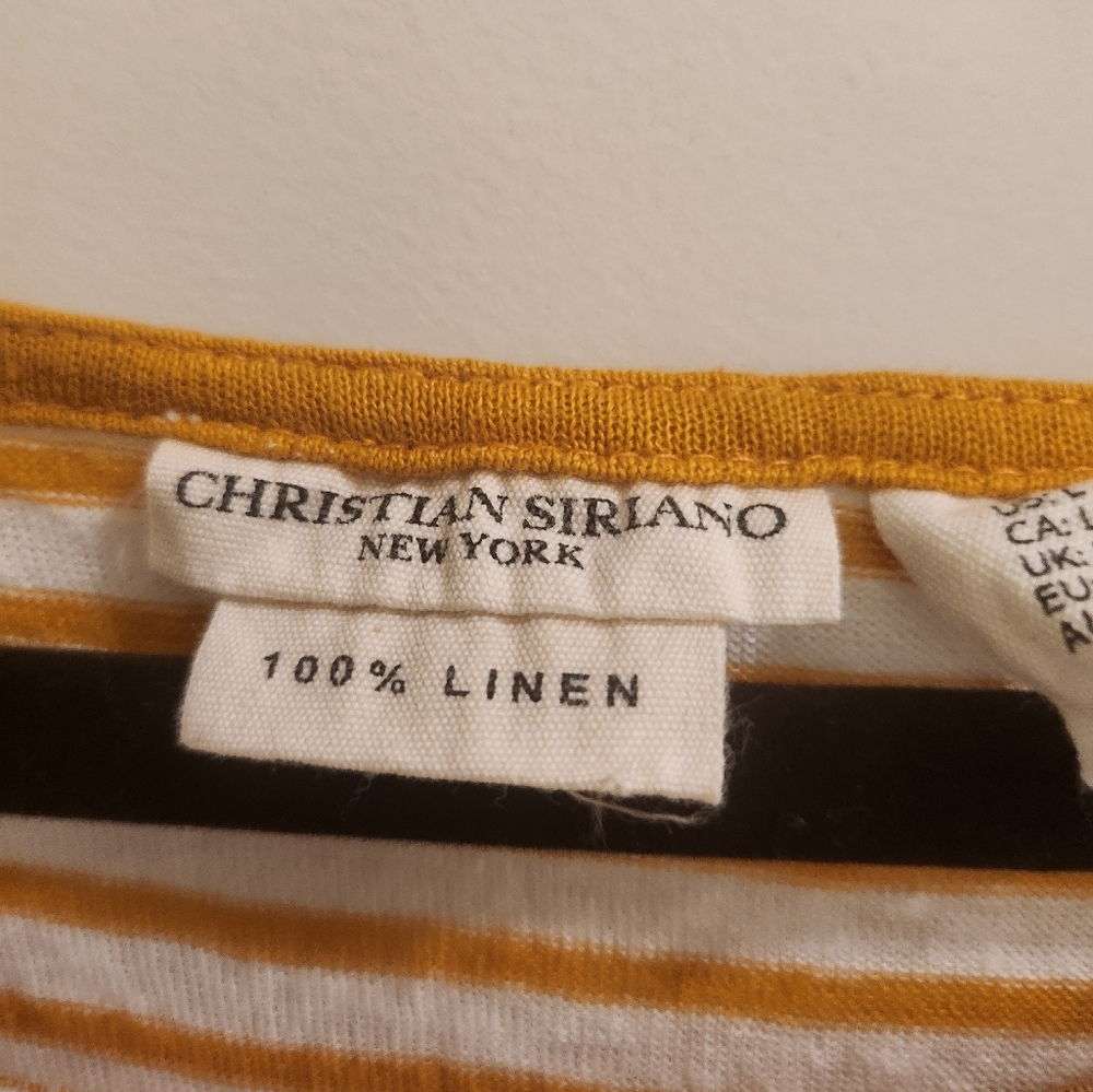Christian Siriano Linen Top - Picture 2 of 3